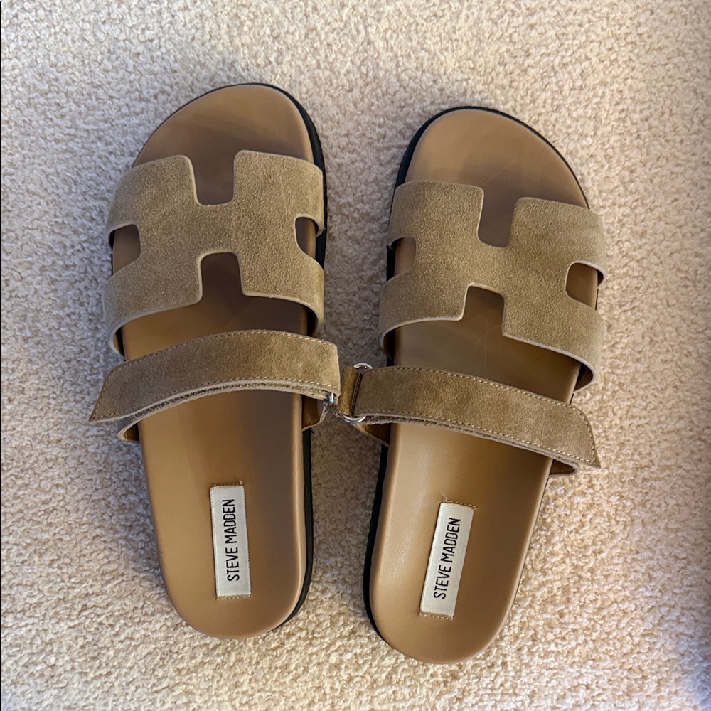 Steve Madden Brown Slide Sandals for Women